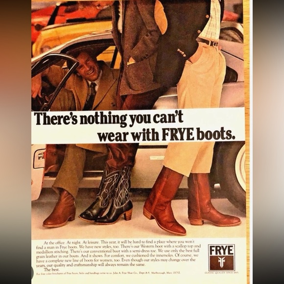 Vintage 1970s Frye Embroidered Leather Cowboy Boots size 6.5 - Picture 4 of 12